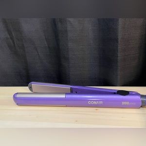 Conair You Style 1" Hair Straightener Ceramic Flat Iron Purple Wave